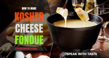 Making Kosher Cheese Fondue: A Tasty Melting Adventure