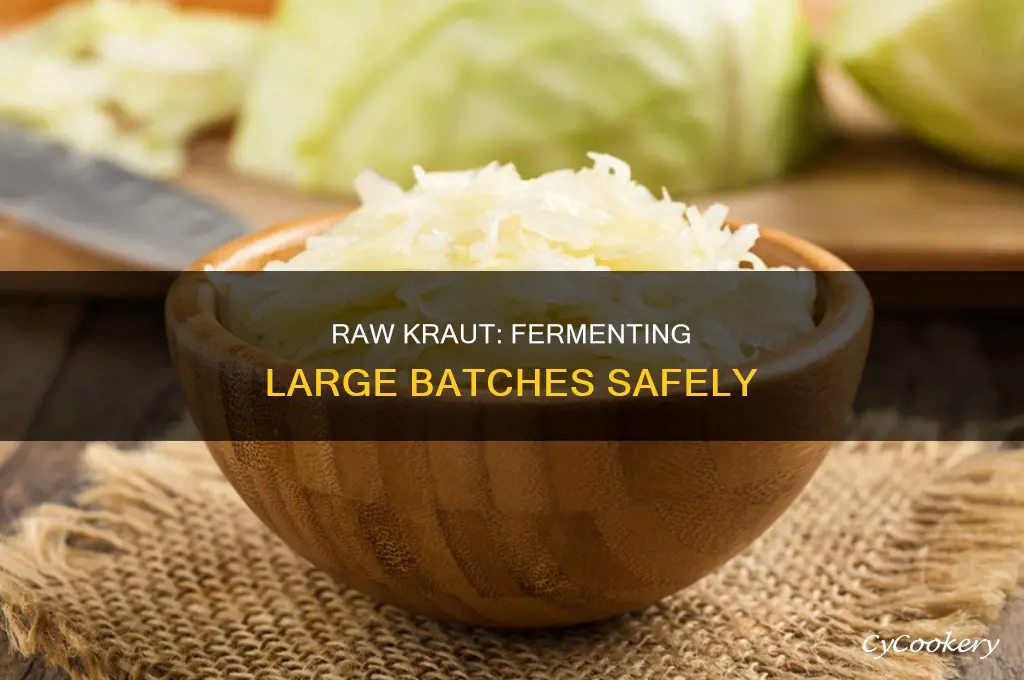 how to make large pot of kraut without cooking