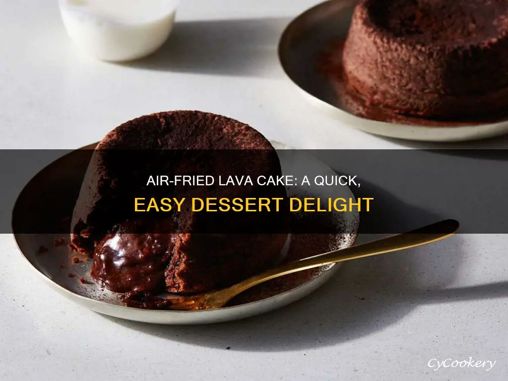 how to make lava cake in air fryer