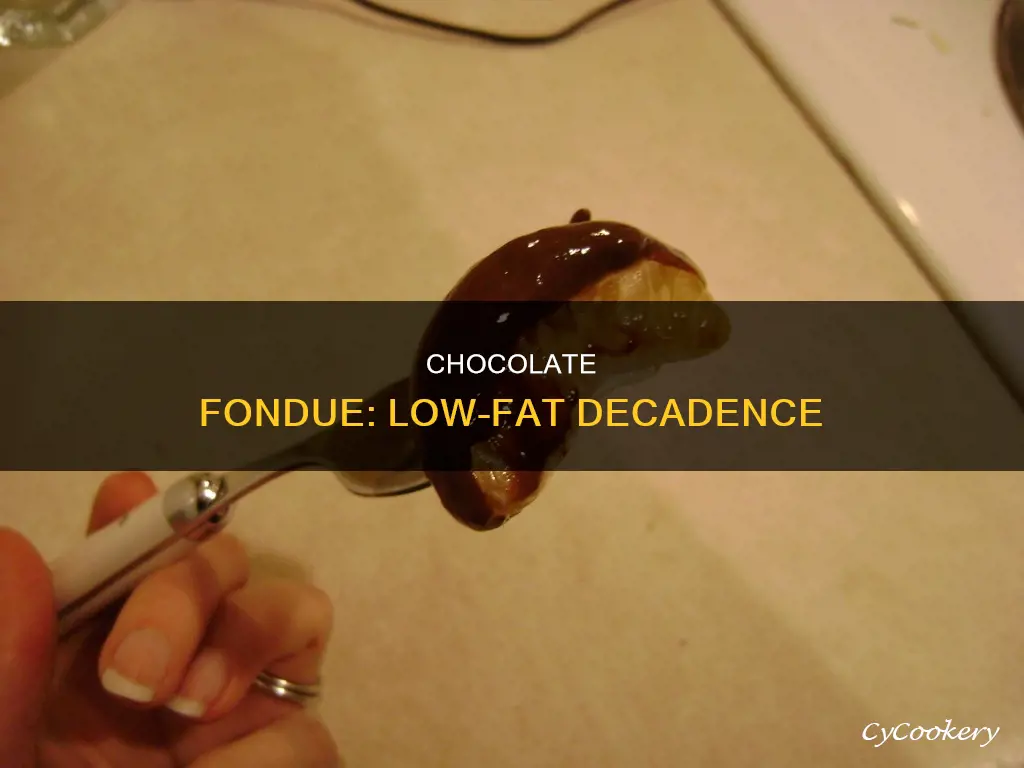 how to make low fat chocolate fondue