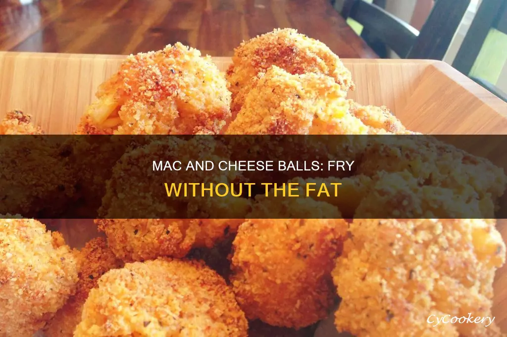 how to make mac and cheese balls without deep fryer