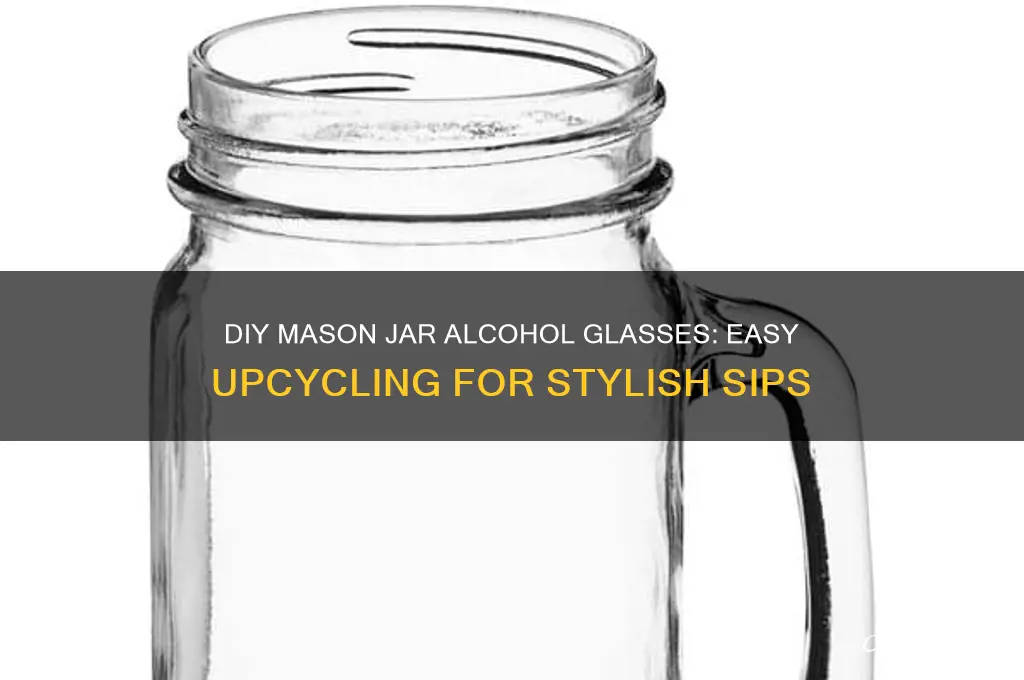 how to make mason jar alcohol drinking glasses