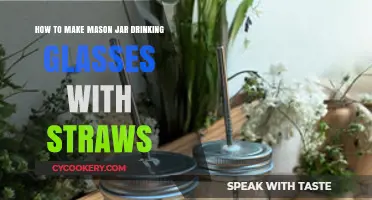 DIY Mason Jar Drinking Glasses: Easy Straw-Friendly Craft Guide