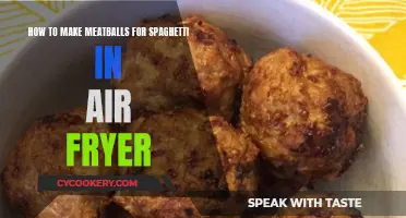 Air-Fried Meatballs: The Perfect Spaghetti Companion