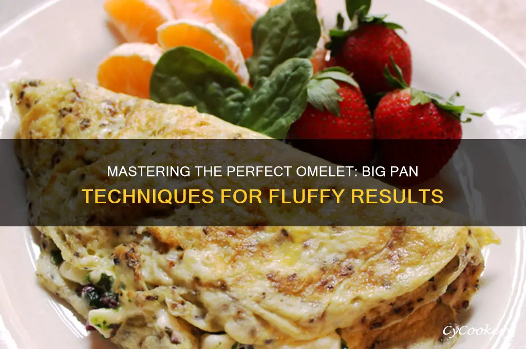 how to make omelet using a big pan