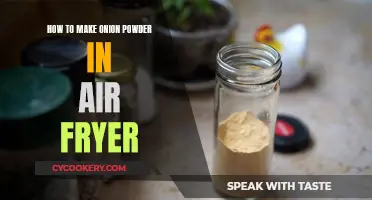 Air-Fryer Homemade Onion Powder: A Step-by-Step Guide