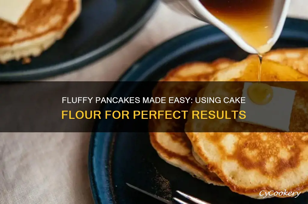 how to make pan cake using cake flour