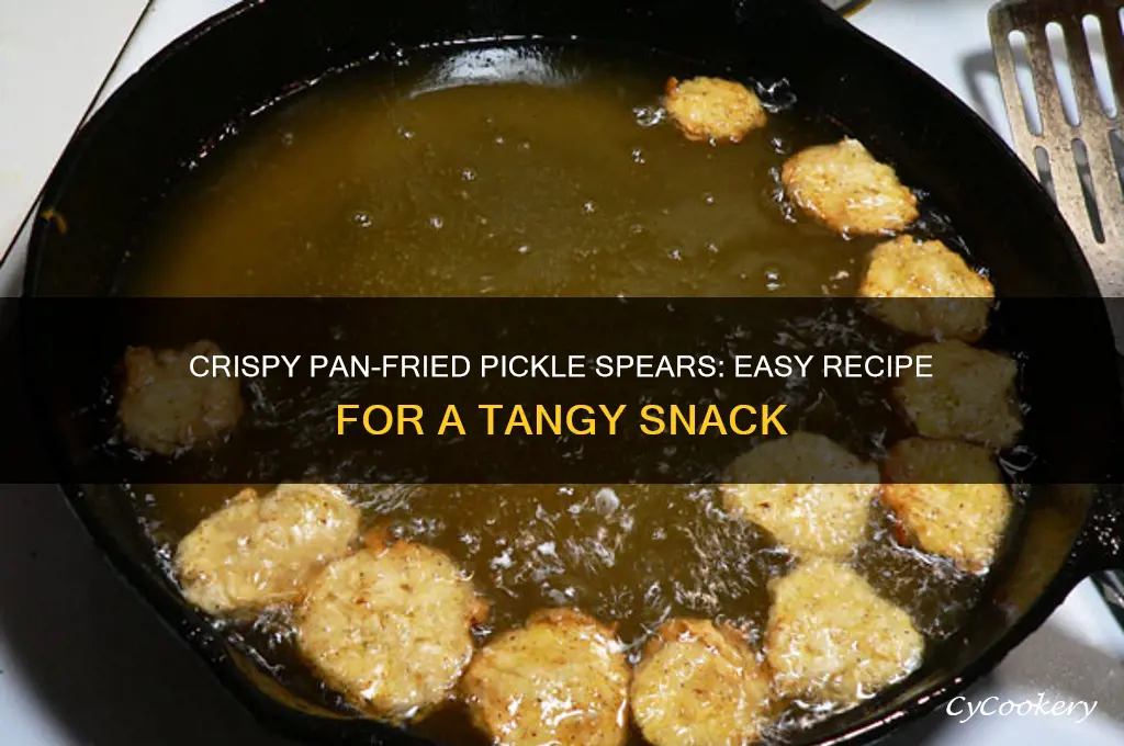 how to make pan fried pickles using spears