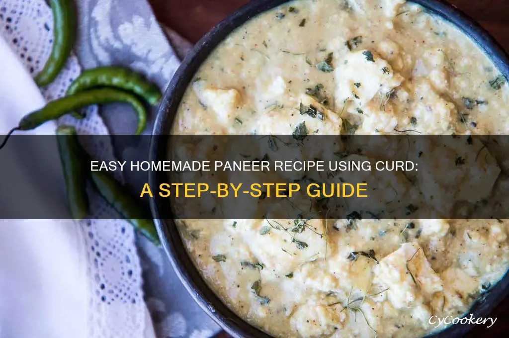 how to make paneer at home using curd
