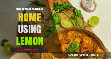 Easy Homemade Paneer Recipe Using Lemon: A Simple Guide