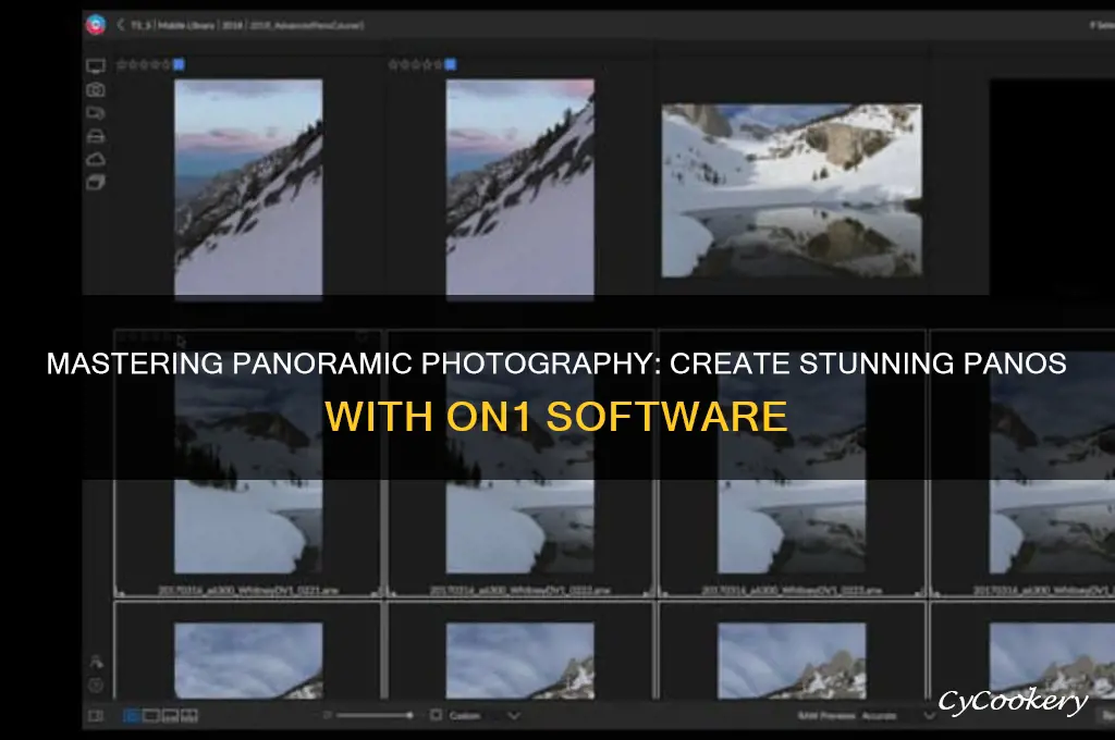 how to make panos using on1