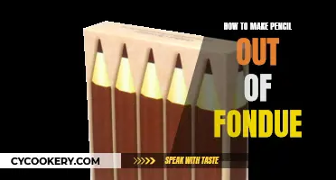 Transforming Fondue into Pencils: A Creative DIY Project