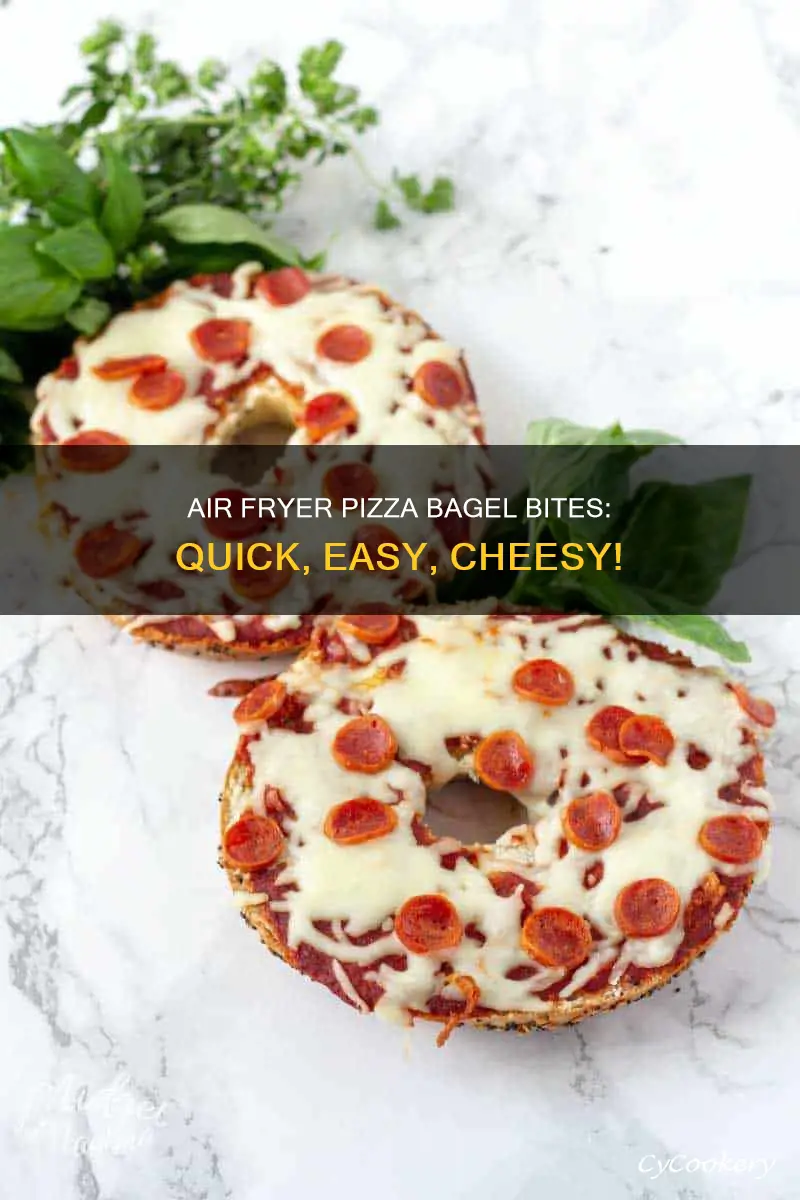 how to make pizza bagel bites in air fryer