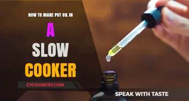 Cannabis-Infused Cooking Oil: Slow Cooker Method
