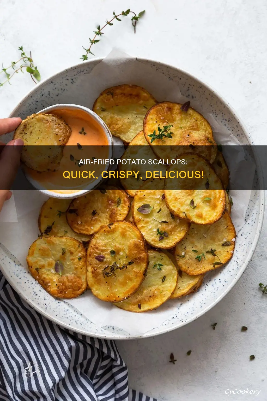 how to make potato scallops in air fryer