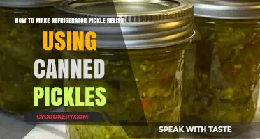 Easy Refrigerator Pickle Relish Recipe Using Canned Pickles