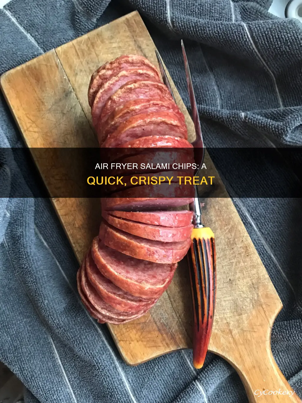 how to make salami chips in air fryer