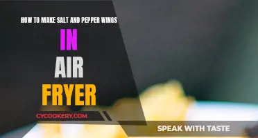 Air Fryer Wings: Crispy Salt and Pepper Style