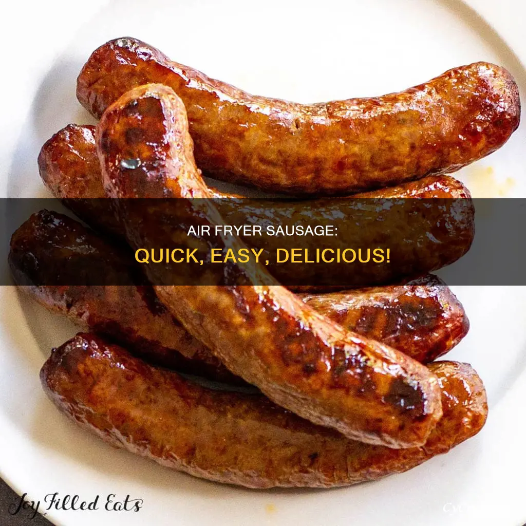 how to make sausage in a instant air fryer