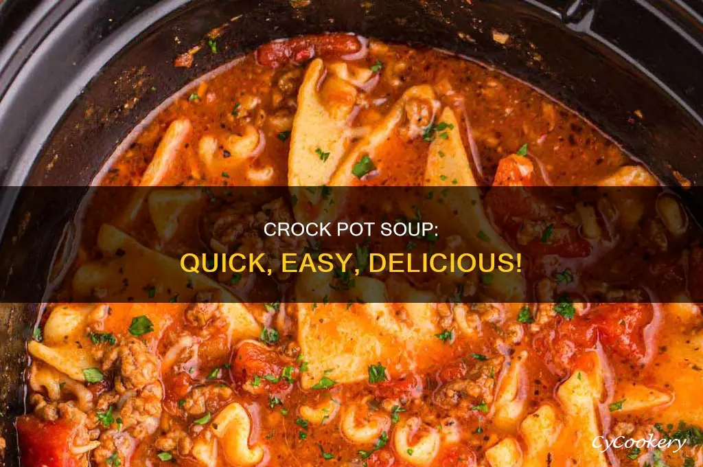 how to make soup in crock pot pressure cooker