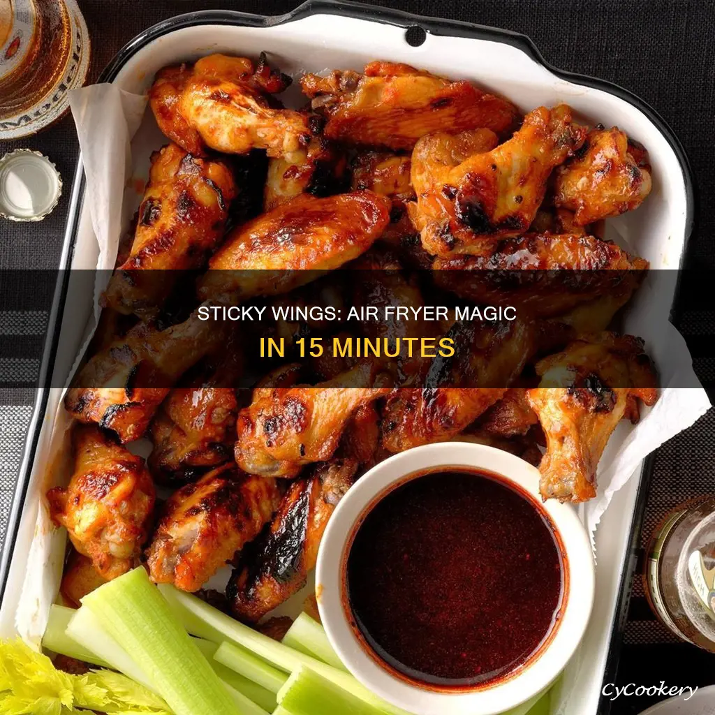 how to make sticky wings in air fryer