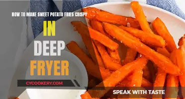 Making Sweet Potato Fries Crispy in a Deep Fryer