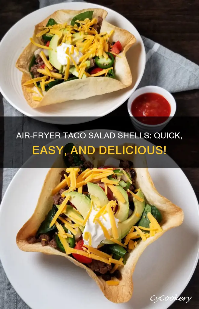 how to make taco salad shells in air fryer