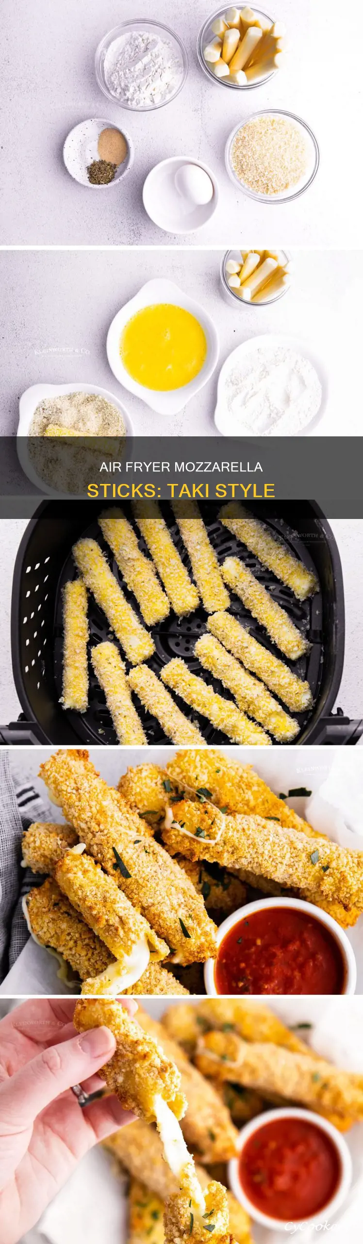 how to make taki mozzarella sticks in air fryer