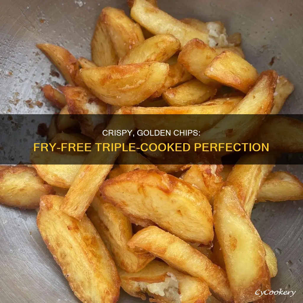 how to make triple cooked chips without a fryer