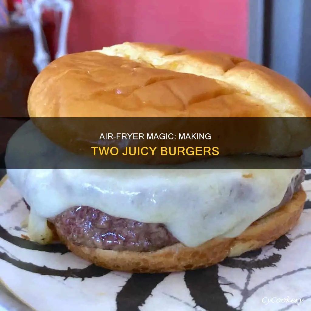 how to make two burgers in an air fryer