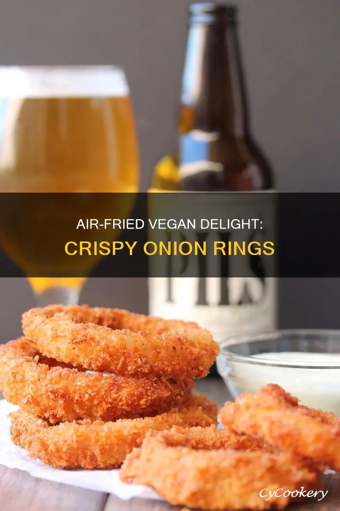 how to make vegan onion rings in air fryer