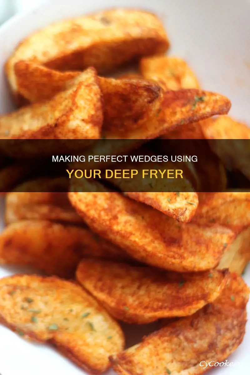 how to make wedges in deep fryer