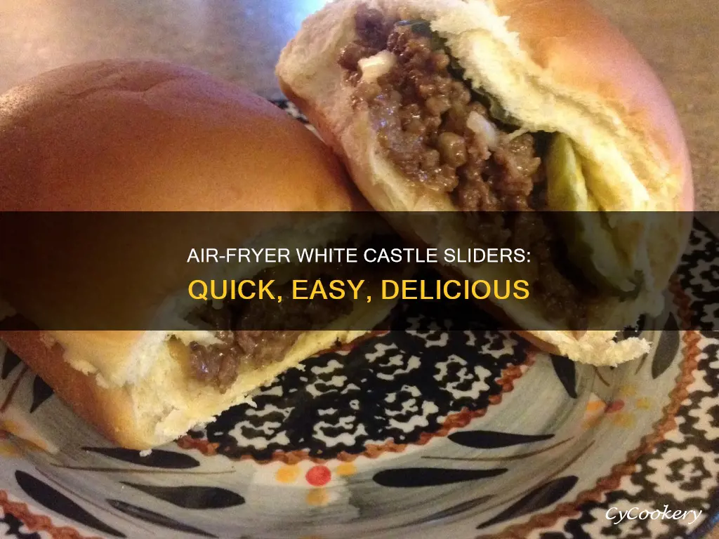 how to make white castle sliders in air fryer