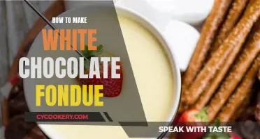 Creating a White Chocolate Fondue: A Decadent Delight