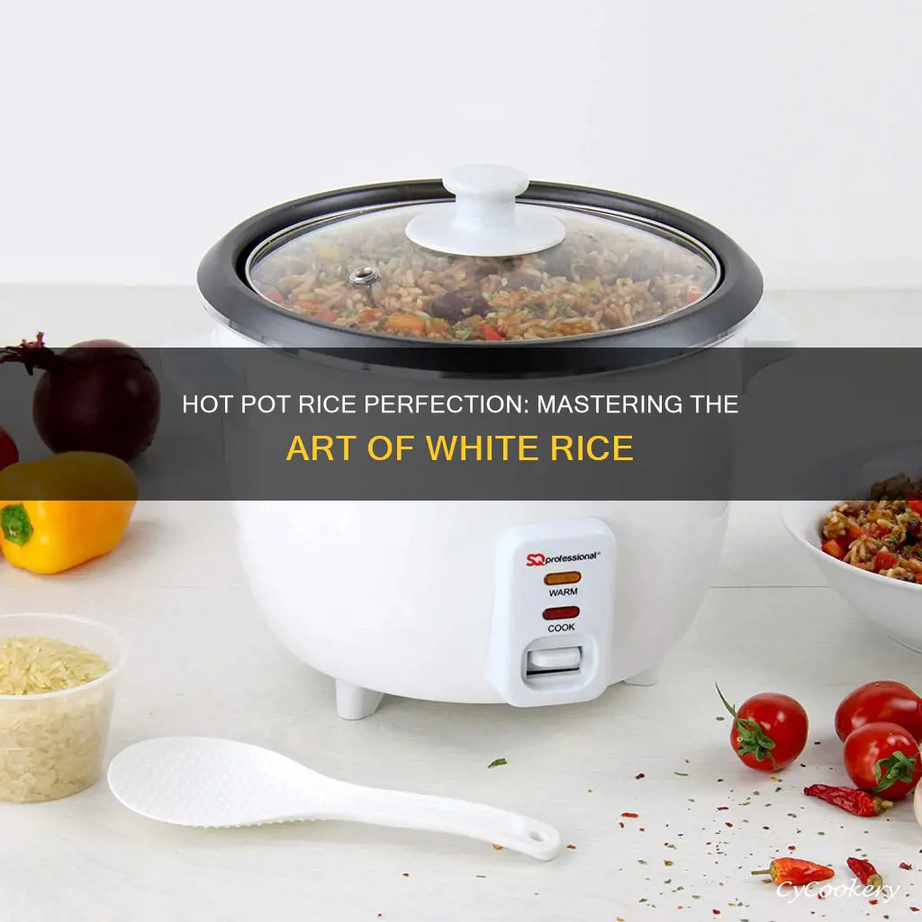 how to make white rice in a hot pot