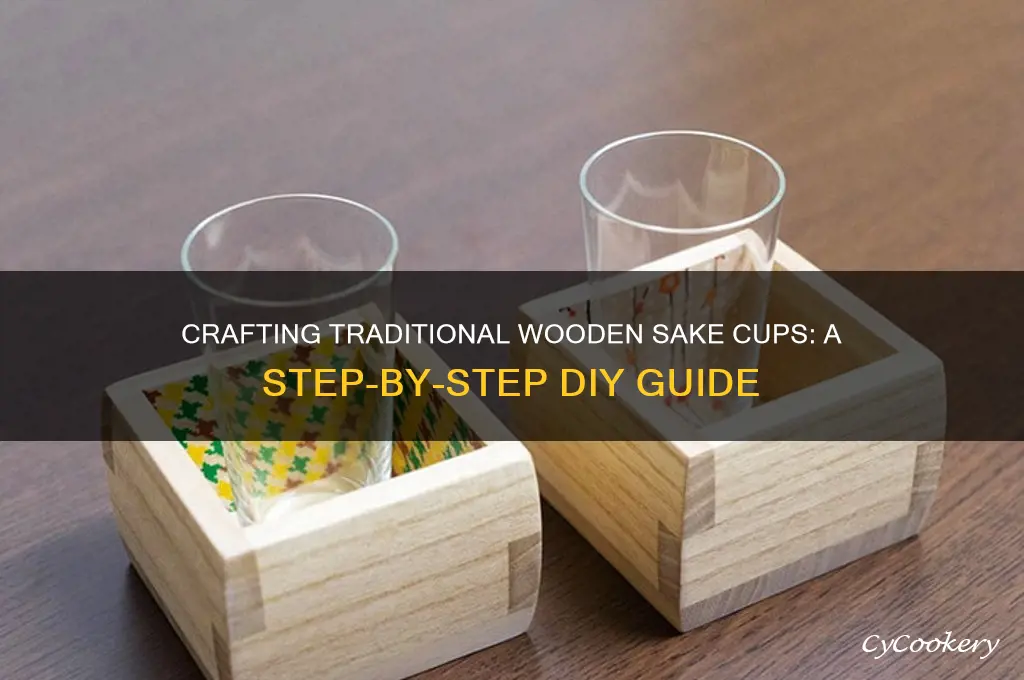 how to make wooden sake cups