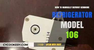 Efficiently Defrost Your Kenmore Model 106 Refrigerator: A Manual Guide