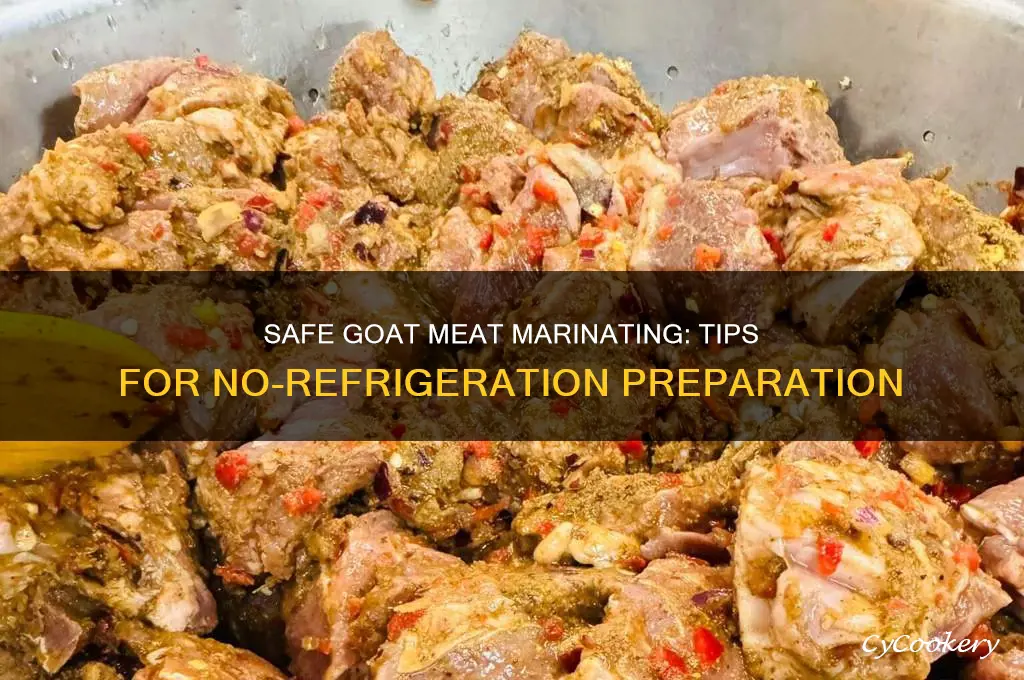 how to marinate goat meat without refrigeration