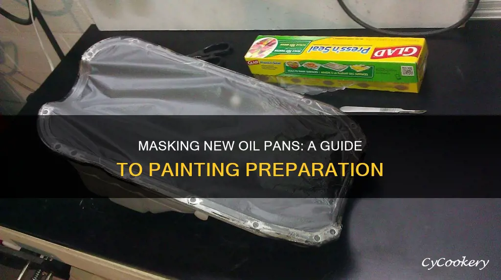 how to mask new oil pan for painting