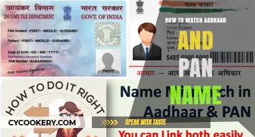 Matching Aadhaar and PAN: A Step-by-Step Guide