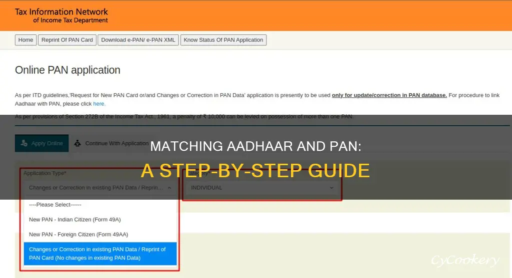 how to match aadhaar and pan name