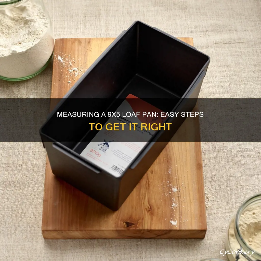 how to measure 9x5 loaf pan