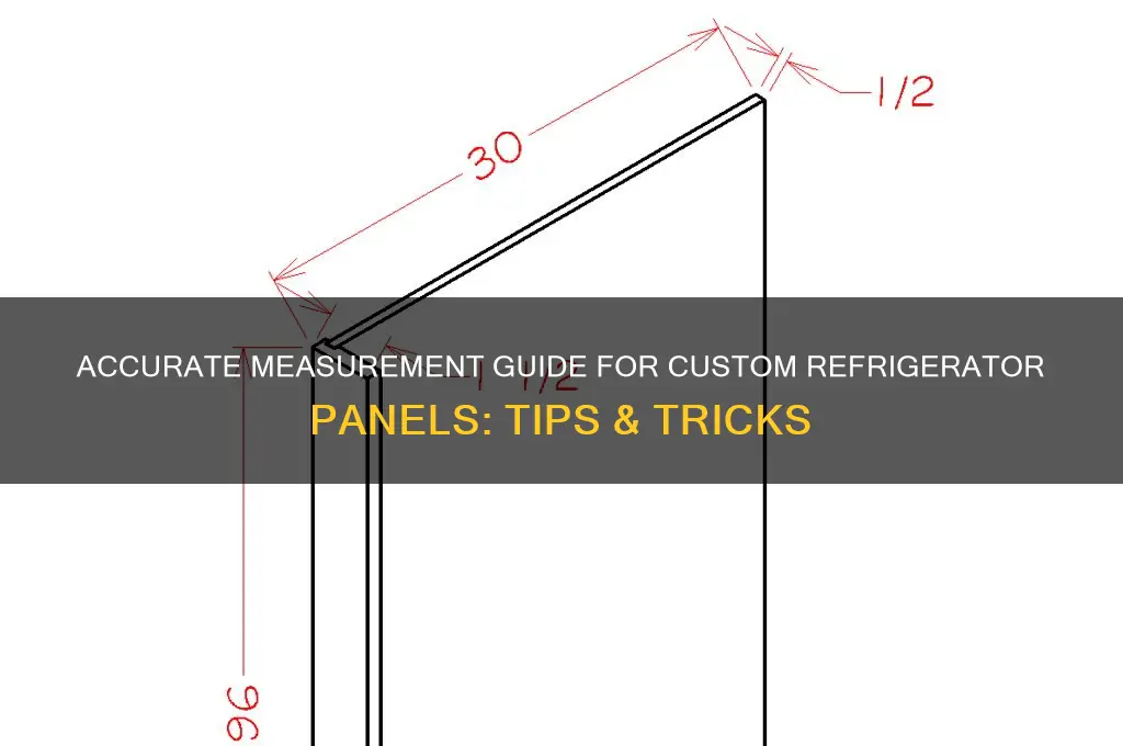 how to measure a custom refrigerator panel