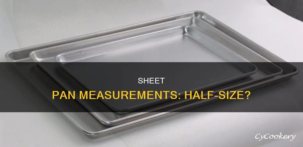 how to measure a half size sheet pan