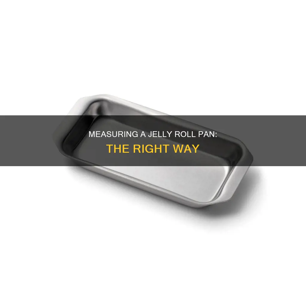 how to measure a jelly roll pan