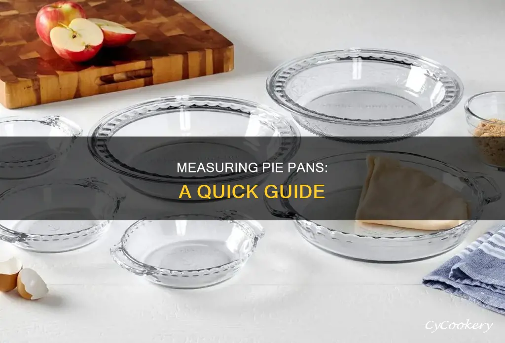 how to measure a pie pan you tube