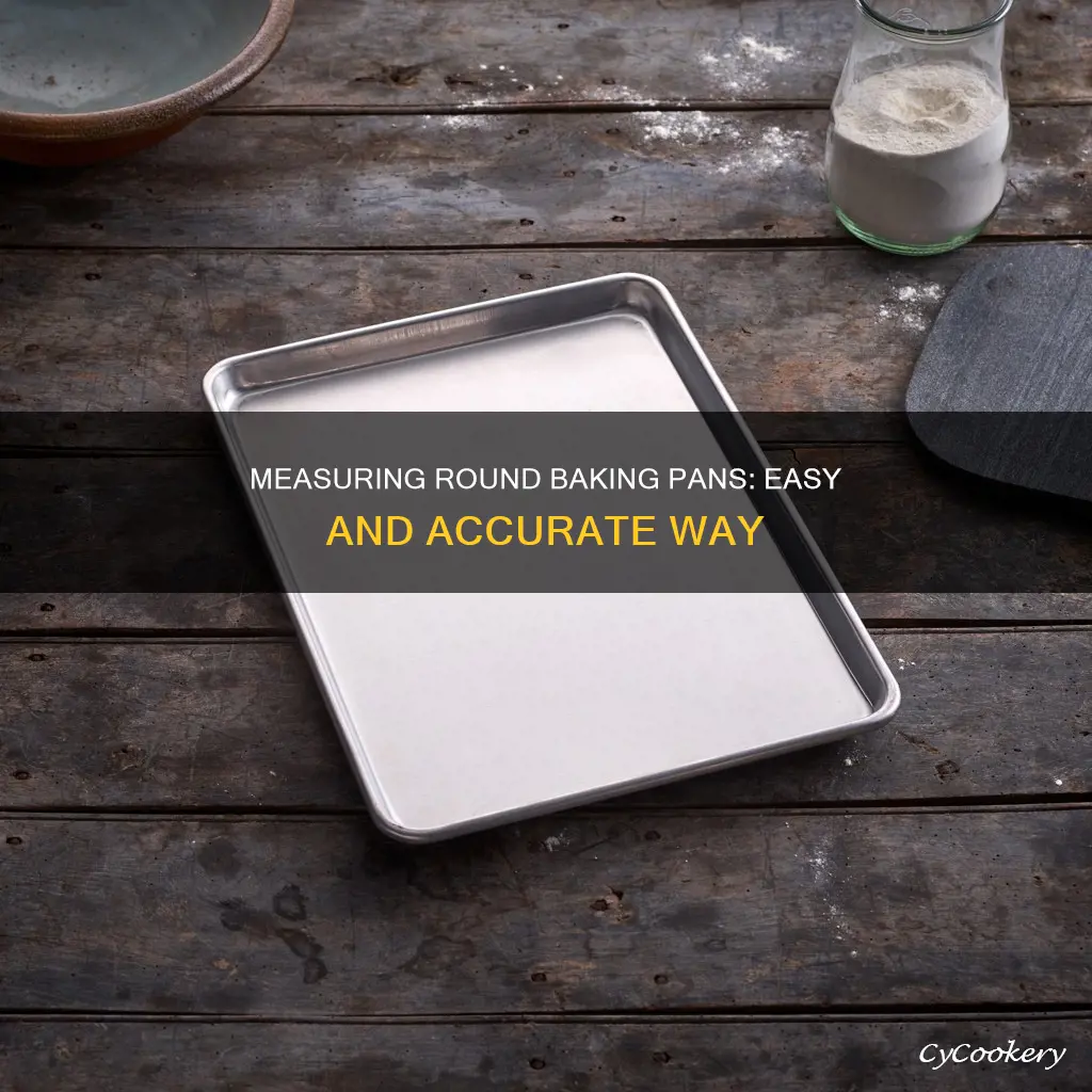 how to measure a round baking pan
