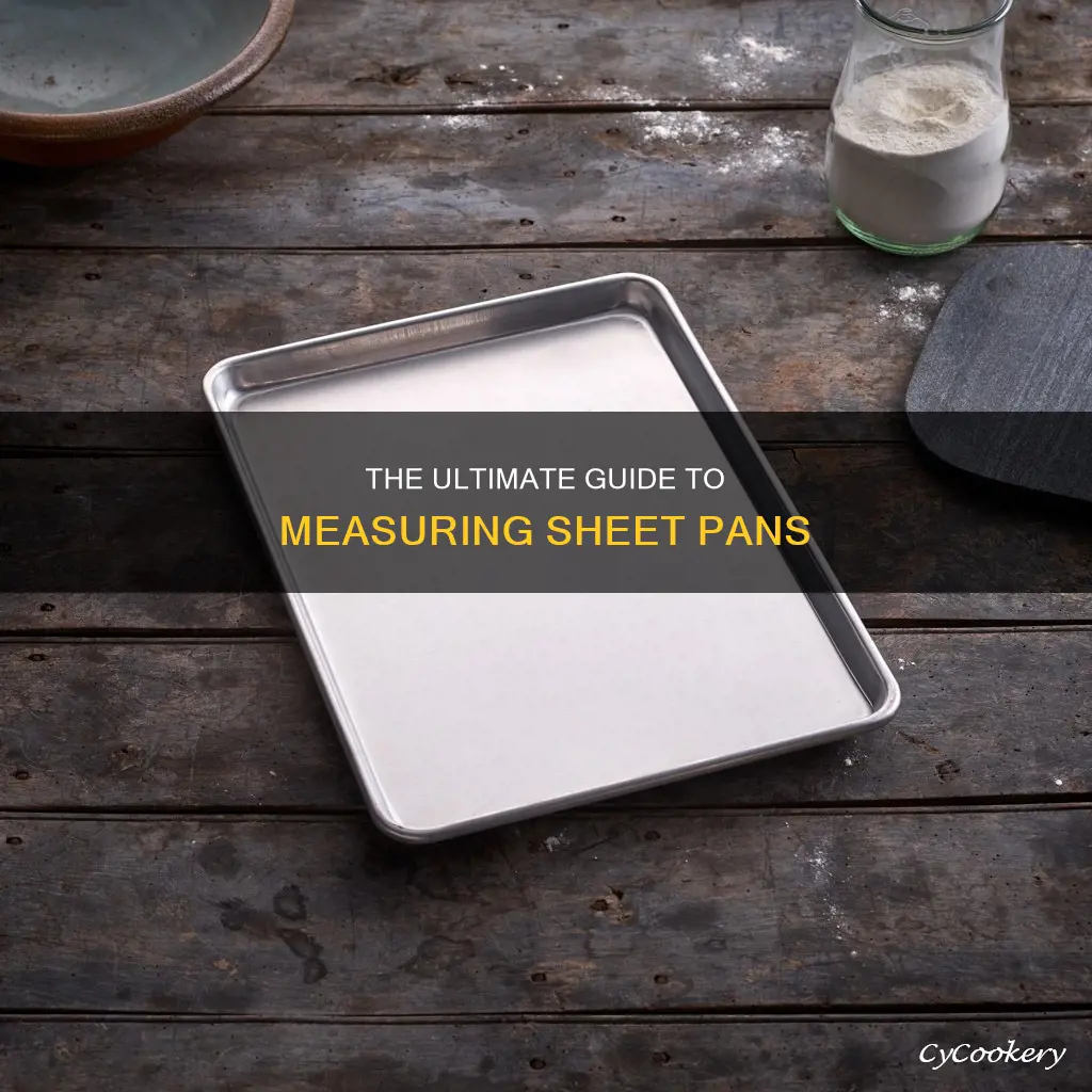 how to measure a sheet pan