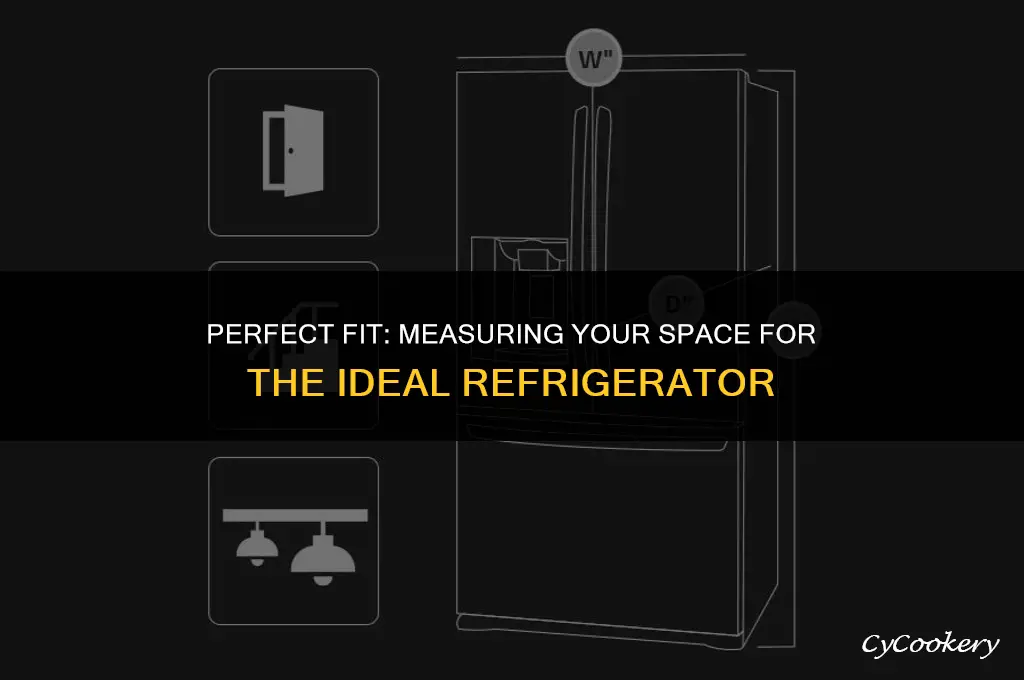 how to measure a space for a refrigerator
