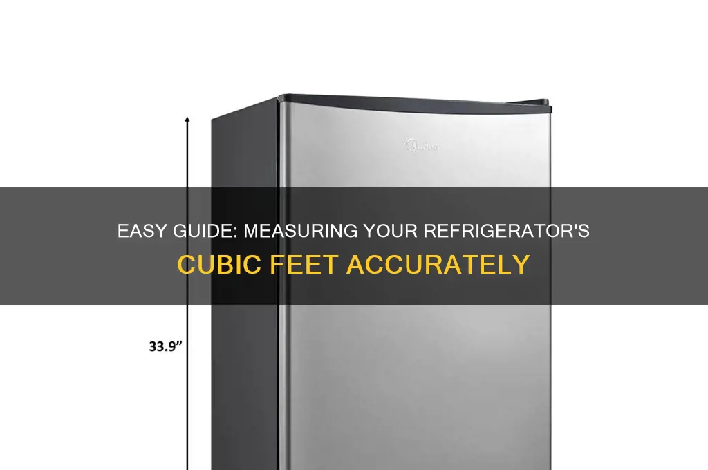 how to measure cu ft of refrigerator